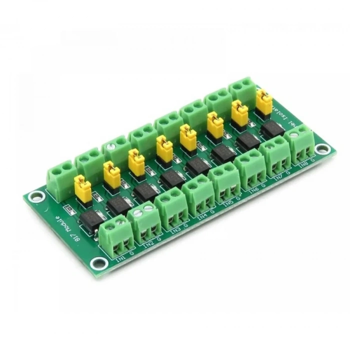 PC817 8 Kanal Optokuplör İzolasyon Modülü