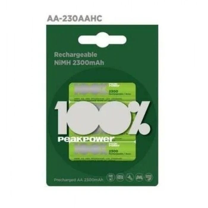 PeakPower 2300mAh 4lü AA Şarj Edilebilir Pil