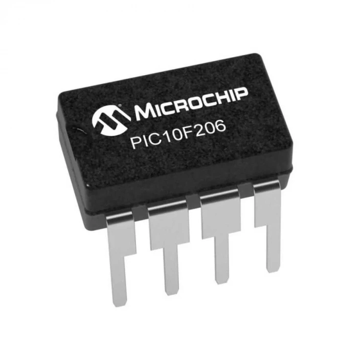 PIC10F206-I/P DIP-8 4MHz Mikrodenetleyici