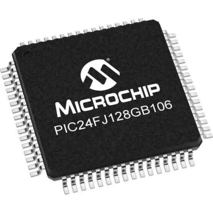 PIC24FJ128GB106 I/PT SMD TQFP-64 16-Bit 32MHz Mikrodenetleyici