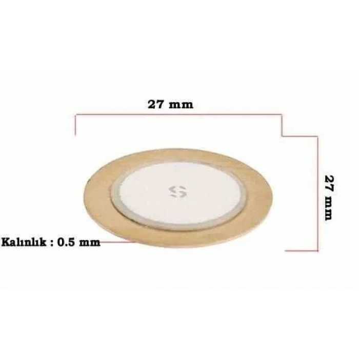 Piezo Disk Element- 27 mm Çap