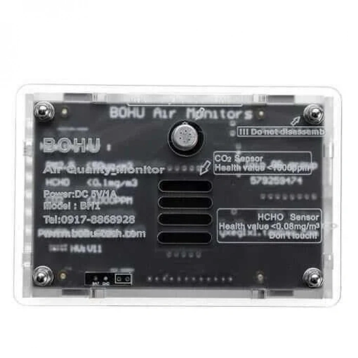 PM2.5 TVOC CO2 HCHO AQI Hava Kalitesi Monitörü - B2
