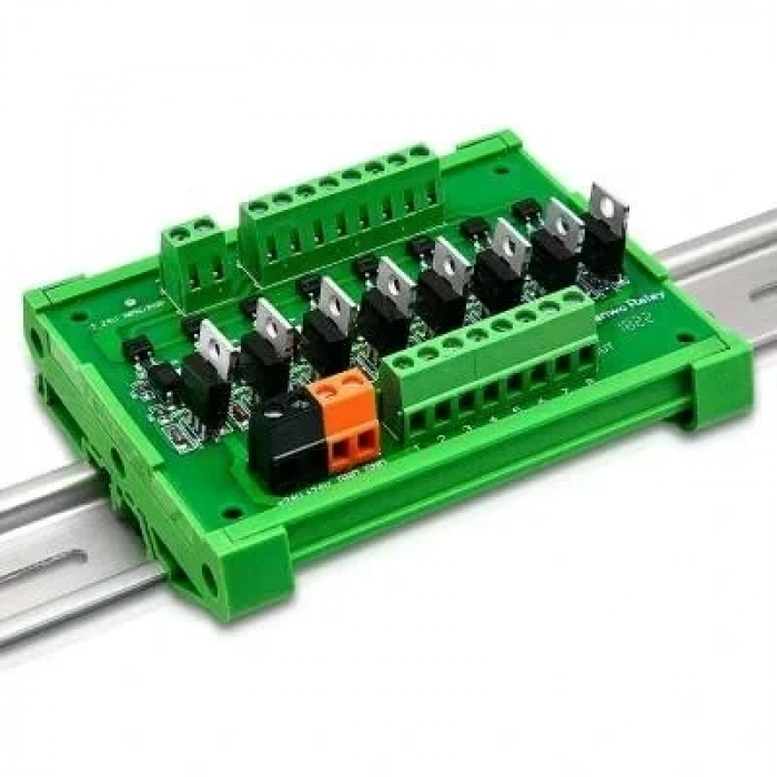 PNP 8li Mosfet Çıkış Güçlendirici Kart - PLC DC Amplifier Board