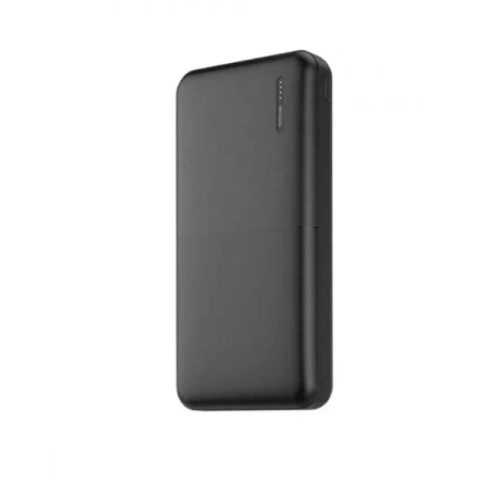 PW-104 2.4A LED Işıklı Type-C Mikro Girişli 2 x USB-A Çıkış 10.000mAh Powerbank