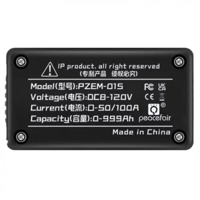 PZEM-015 8-120V 100A Voltmetre Ampermetre - Batarya Kapasite Yöneticisi