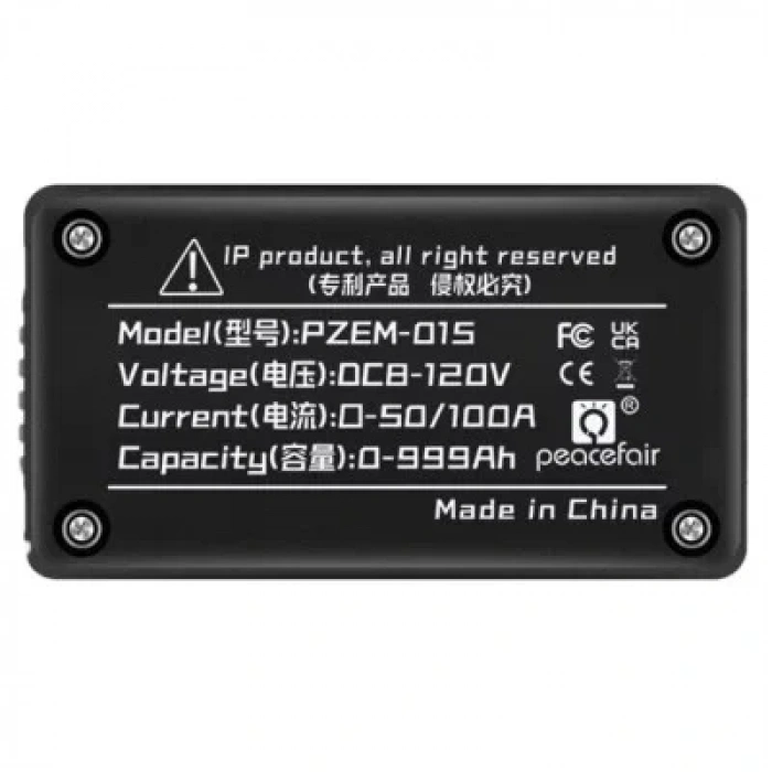 PZEM-015 8-120V 50A Voltmetre Ampermetre - Batarya Kapasite Yöneticisi