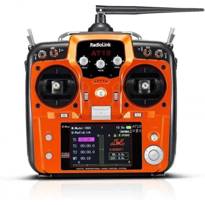 Radiolink AT10II 2.4GHz 12 Kanal Kumanda ve R12DS Alıcı