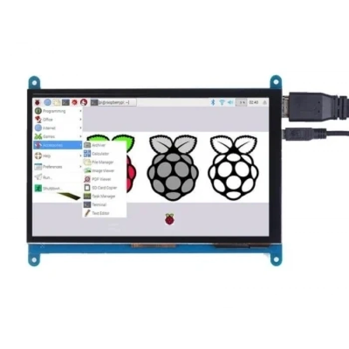 Raspberry Pi 7 800x480 Dokunmatik HDMI Ekran