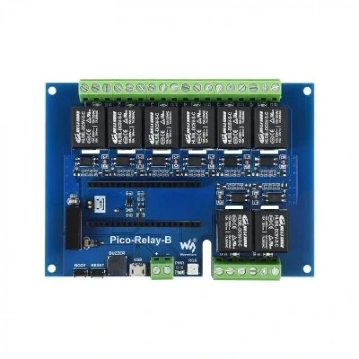 Raspberry Pi Pico Endüstriyel 8 Kanallı Röle Modülü