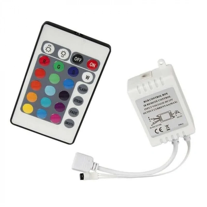 Rgb Şerit Led Kumandası 6A 24 Butonlu