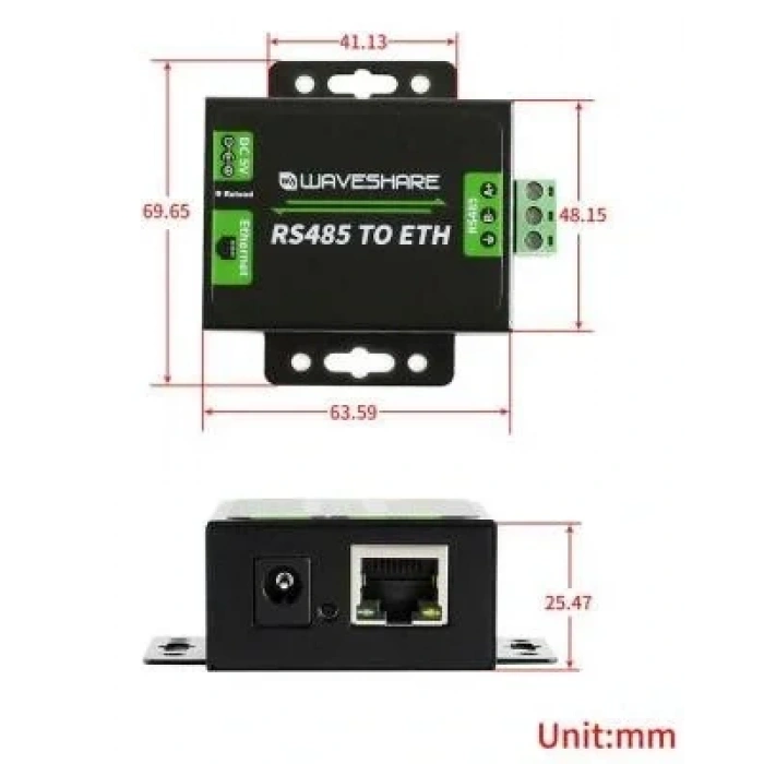 RS485 - Ethernet Dönüştürücü
