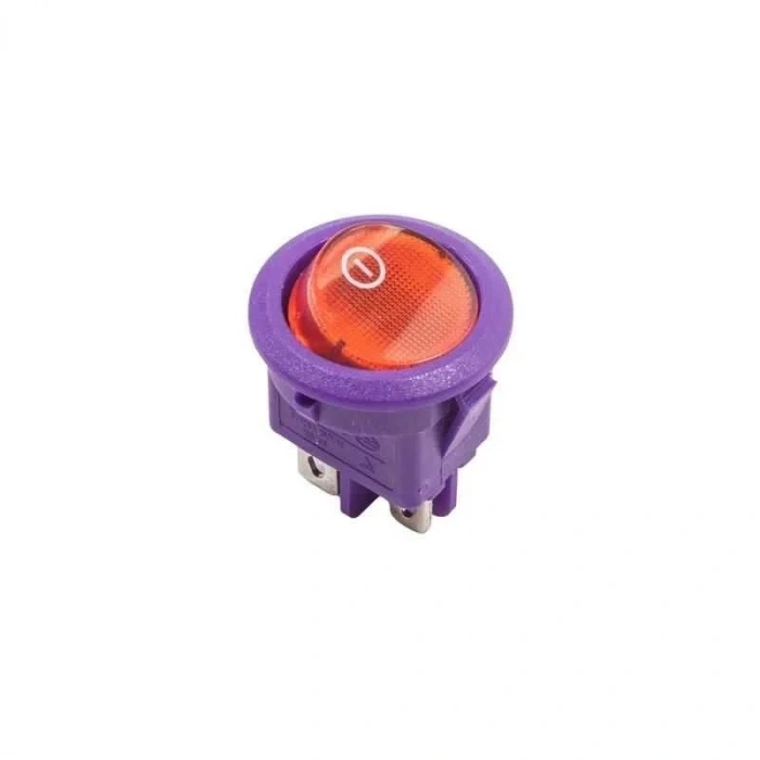 RS601 Yaylı 3-Pin ON-OFF Anahtar - Mor