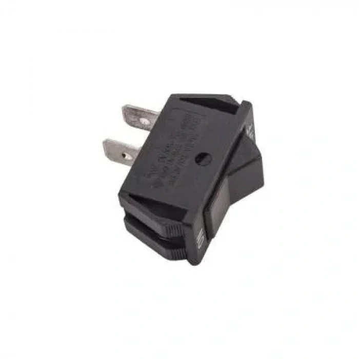RS606 Tekli Dar 2-Pin On/Off Anahtar - Siyah