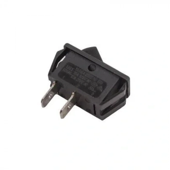 RS606 Tekli Dar 2-Pin On/Off Anahtar - Siyah