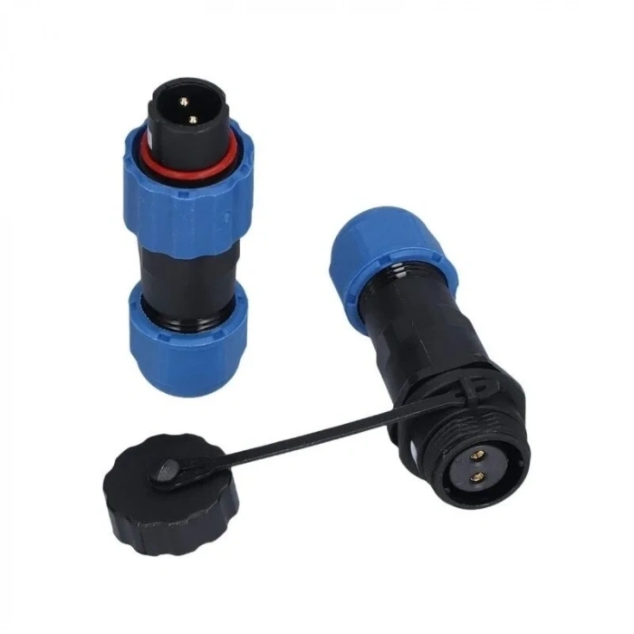 SD13 2 Pin 13mm Su Geçirmez Konnektör Takımı