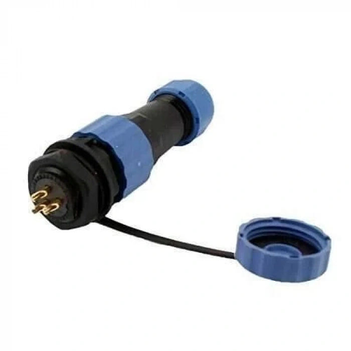 SD16 3 Pin 16mm Su Geçirmez Konnektör Takımı - Panel Tipi