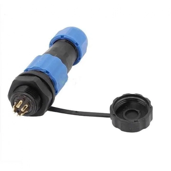 SD16 6 Pin 16mm Su Geçirmez Konnektör Takımı - Panel Tipi