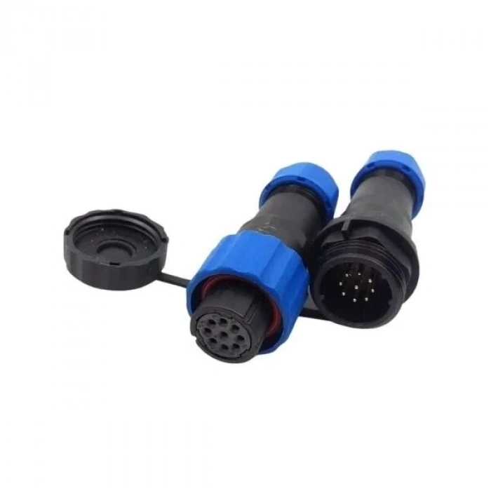 SD16 9 Pin 16mm Su Geçirmez Konnektör Takımı