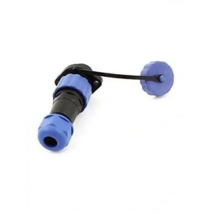 SD16 9 Pin 16mm Su Geçirmez Konnektör Takımı - Flanşlı Panel Tipi