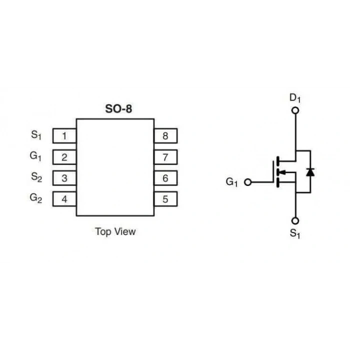 SI4511DY - 20V 7.2 A/6.4 A Mosfet - SO8