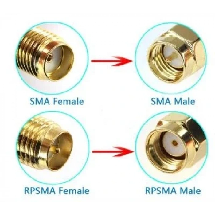 SMA Erkek - SMA Dişi Konnektör
