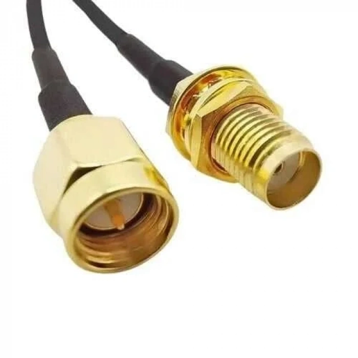 SMA Erkek - SMA Dişi RG174 Dönüştürücü Kablo - 10cm