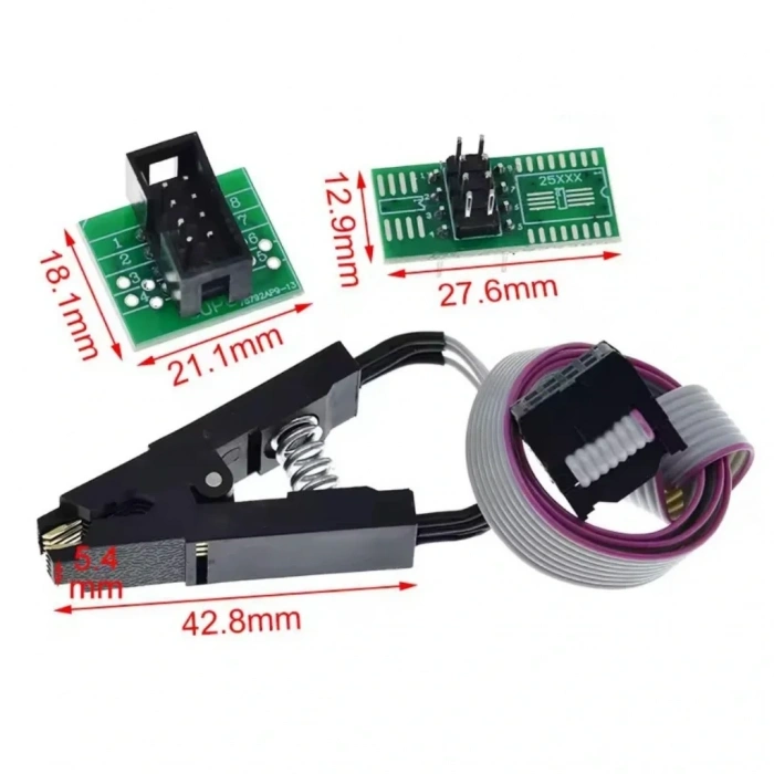 SOIC8 SOP8 Test Klipsi EEPROM 93CXX/25CXX/24CXX CH341