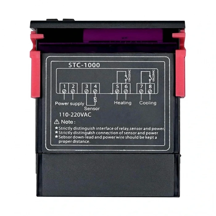 STC-1000 220V LCD Ekranlı Problu Termostat Dijital Sıcaklık Kontrol Cihazı