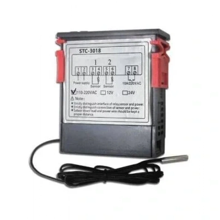 STC-3018 220V Dijital Sıcaklık Kontrol Cihazı - Kuluçka Uyumlu