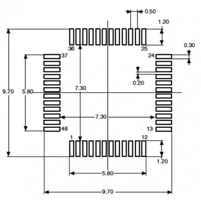 STM32F103C8T6 Smd 32-Bit 72MHz Mikrodenetleyici LQFP-48