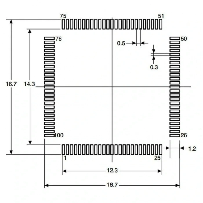 STM32F103VET6 Smd 32-Bit 72MHz LQFP-100 Mikrodenetleyici