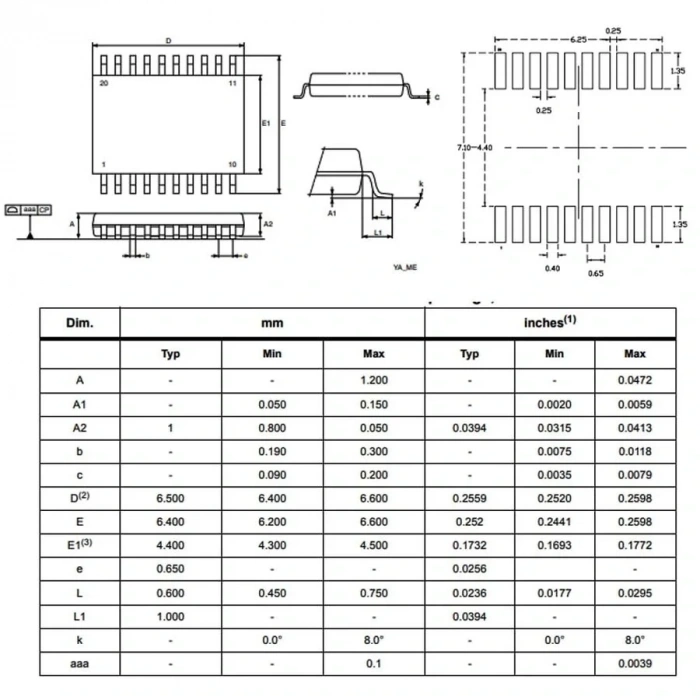 STM8S003F3P6 8-Bit 16Mhz Mikrodenetleyici Tssop20