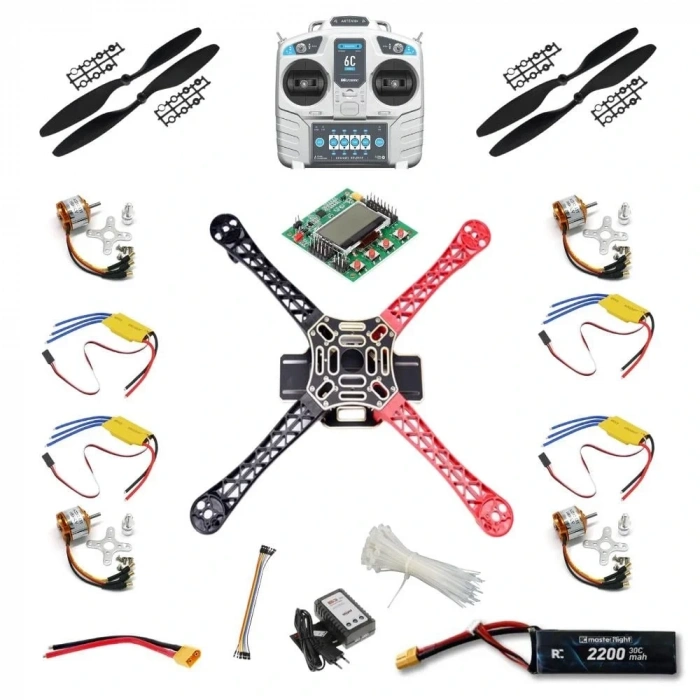 Süper Multikopter Seti - Kendin Yap Drone Kiti (KK2.15)