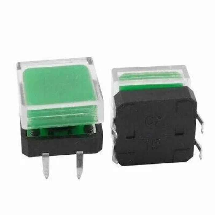 Tact Switch Kare Kapak ile Uyumlu Şeffaf Koruma Kılıfı