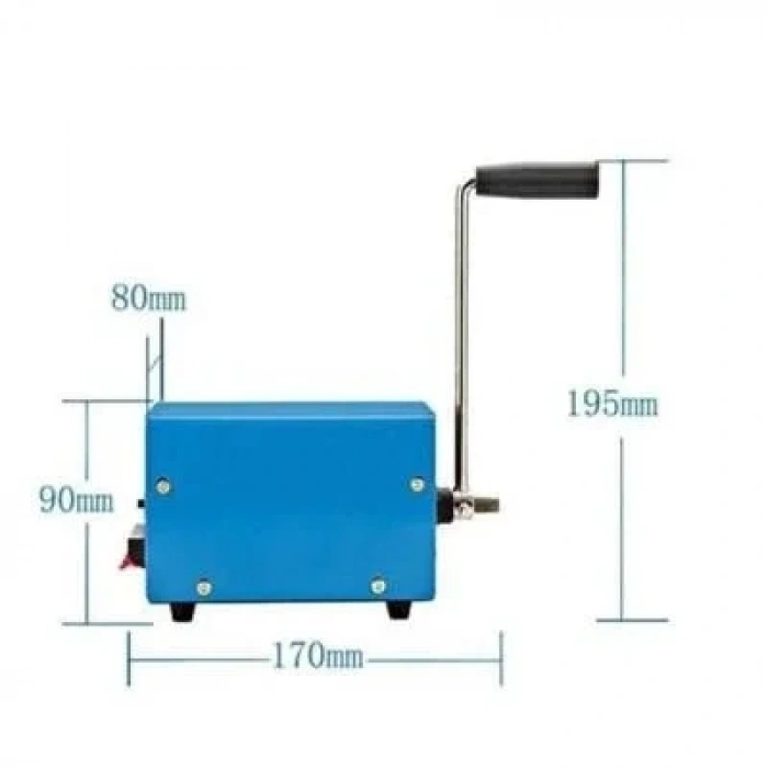 Taşınabilir 20W El Jeneratörü USB 3-5-9-12-15V