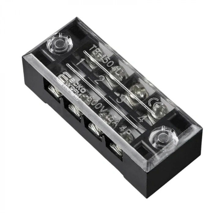 TB-1504 4P Çift Sıra Terminal Blok - 600V 15A