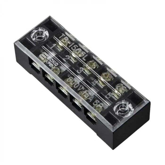 TB-1505 5P Çift Sıra Terminal Blok - 600V 15A