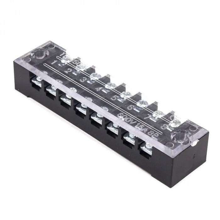 TB-1508 8P Çift Sıra Terminal Blok - 600V 15A