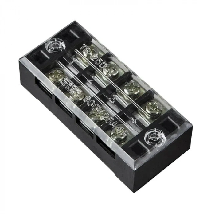 TB-2504 4P Çift Sıra Terminal Blok - 600V 25A