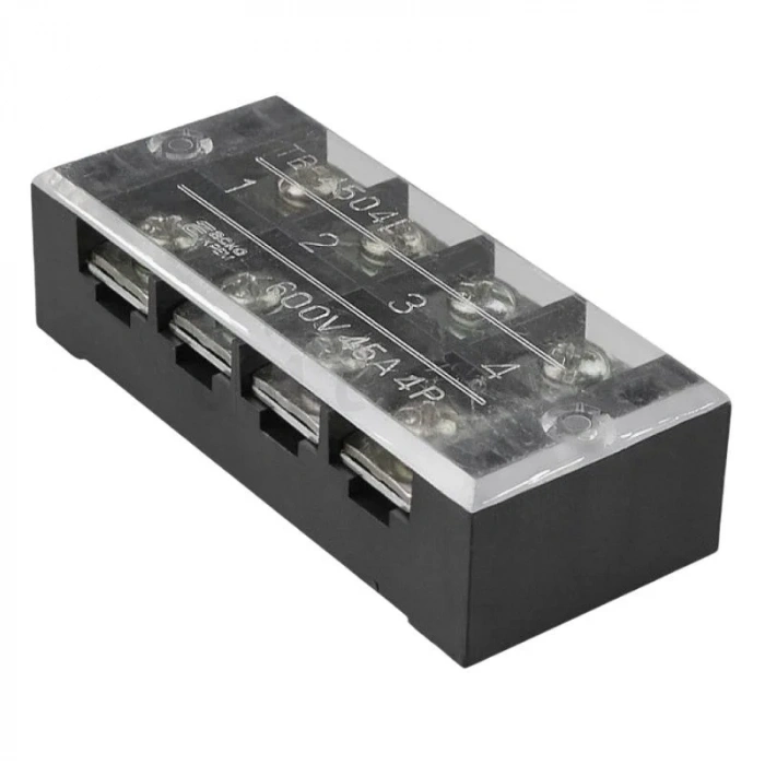TB-4504 4P Çift Sıra Terminal Blok - 600V 45A