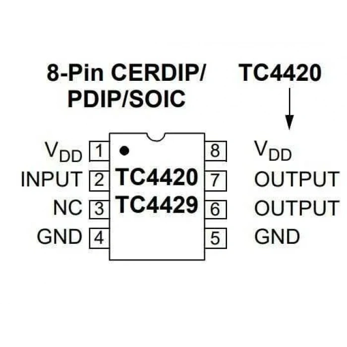 TC4420 SOIC-8 Mosfet Sürücü Entegresi