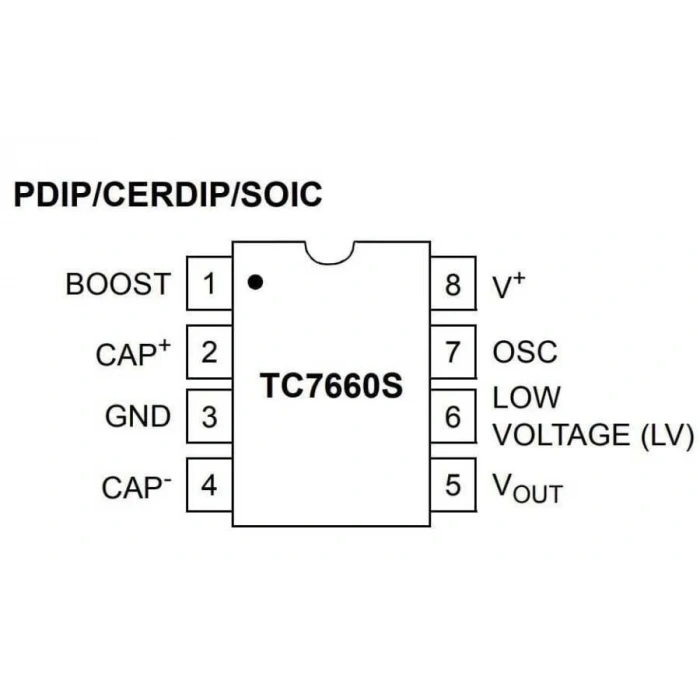 TC7660EOA SOIC-8 DC-DC Voltaj Dönüştürücü