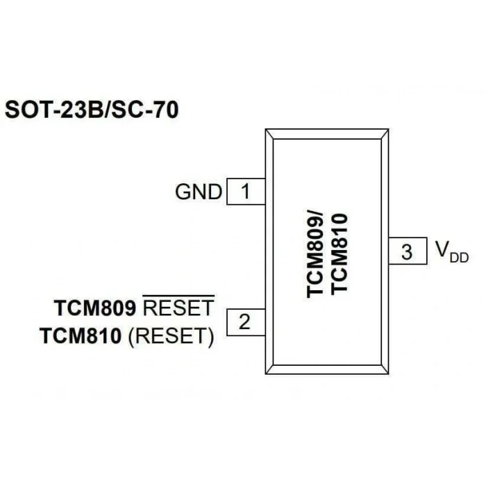TCM809RENB713 SOT23-3 SMD Entegre