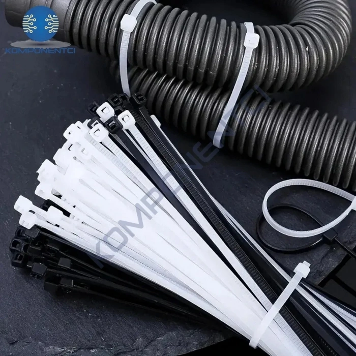TCT-250 I 250x3.5 Ø65 Siyah Standart Kablo Bağı (100 Adet)