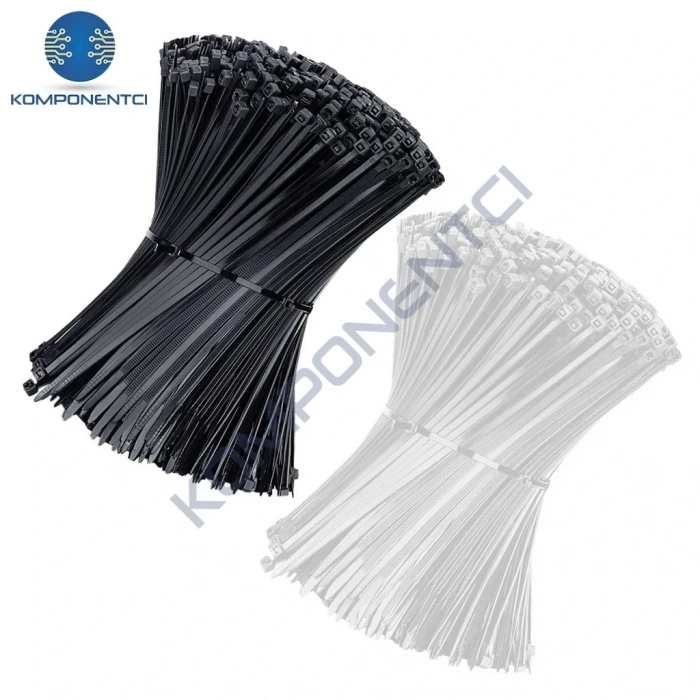 TCT-250 I 250x3.5 Ø65 Siyah Standart Kablo Bağı (100 Adet)