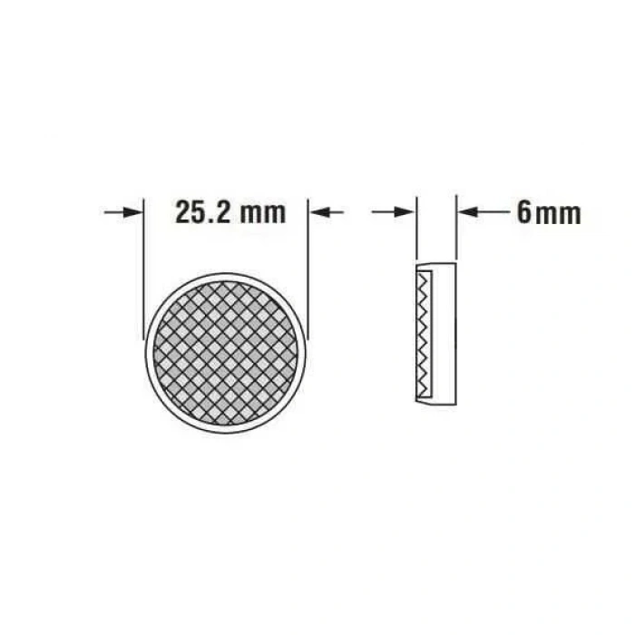 TD-06 25mm Reflektör / Mesafe Sensörleri Uyumlu