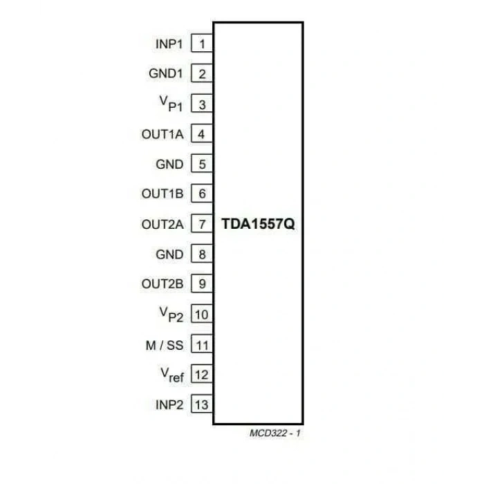 TDA1557Q SIL-13 Amplifikatör Ses Entegresi
