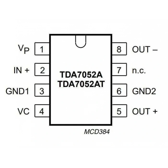 TDA7052A DIP-8 Amplifikatör Entegresi