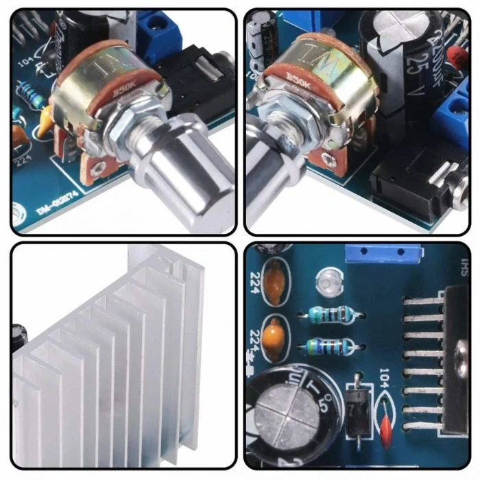 TDA7297 Amfi Devresi Amplifikatör Çift Kanal 2x15W