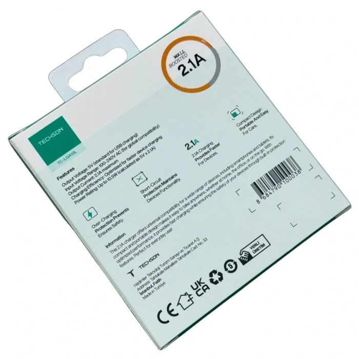 TECHSON 2.1A Lightning Şarj Cihazı LGA10L